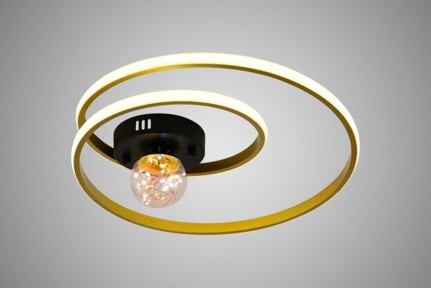 Lustra LED 96W Magic Mirage, LED inclus, 2 surse de iluminare, Lumina: Cald, Natural, Rece, Echivale